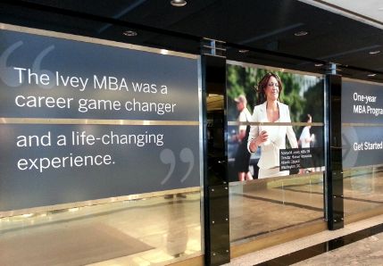 IVEY SCHOOL OF BUSINESS - graphic displays