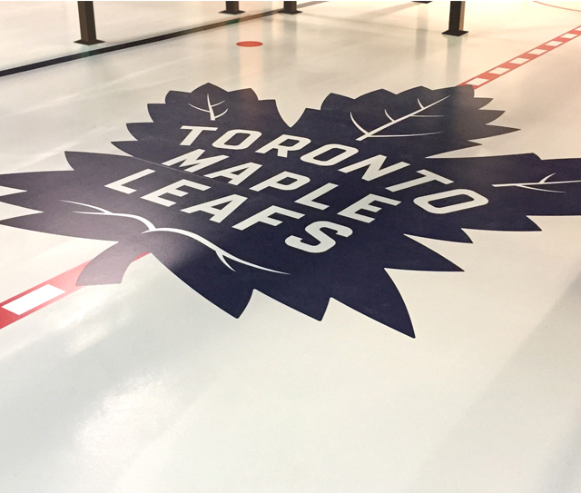 Floor graphics toronto maple leafs