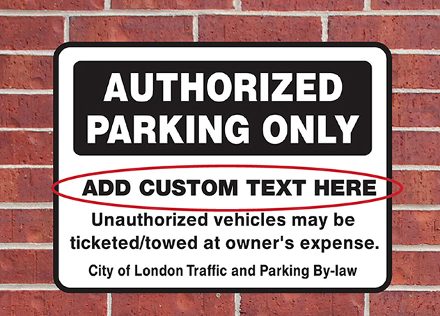 Authorized Parking Signs