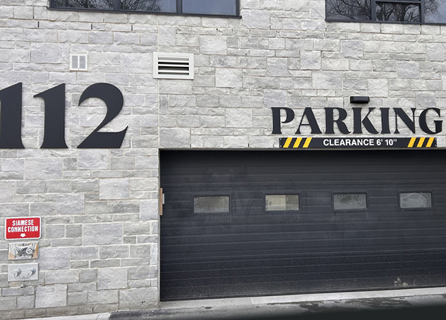 Parking Garage Entrance Signs