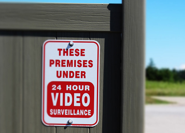 Premises Under Video Surveillance Sign