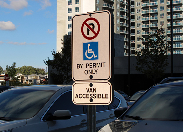 accessible parking sign