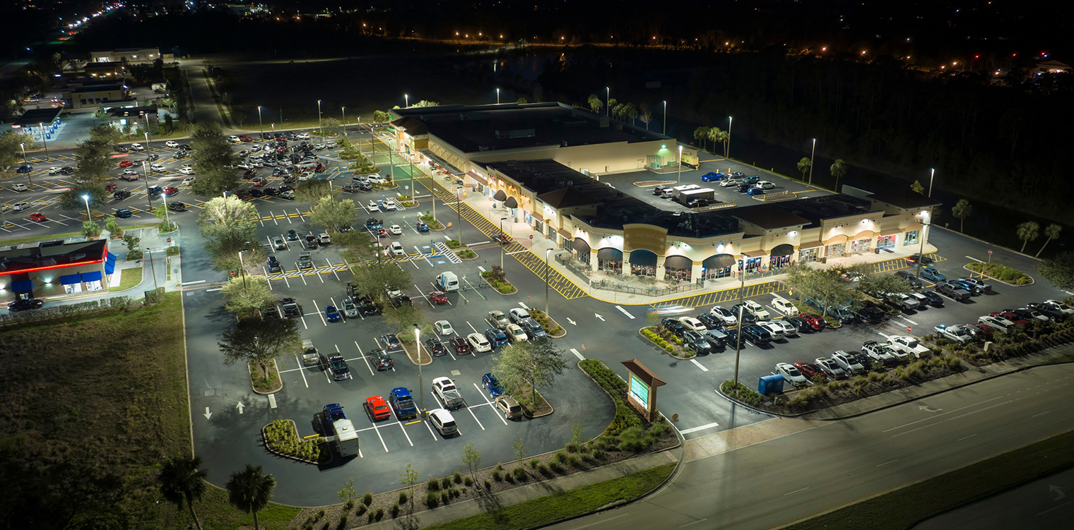 Retail parking lot