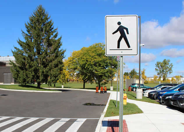 Pedestrian Crosswalk Sign