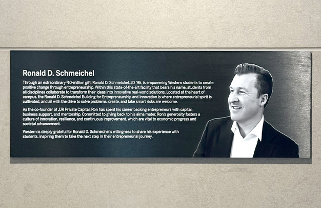 Acrylic Cast Letters • CNC Cutting • Room ID Insert Signage • AODA Washroom Signage • Installation • 3D Printing Donor Storyboards with photo painted muntz metal
