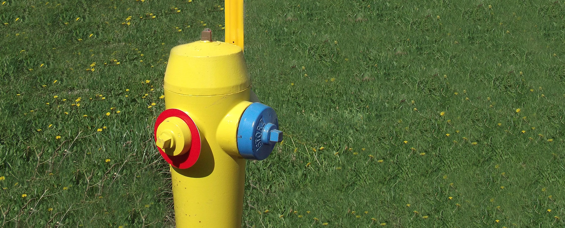 fire hydrant with marker